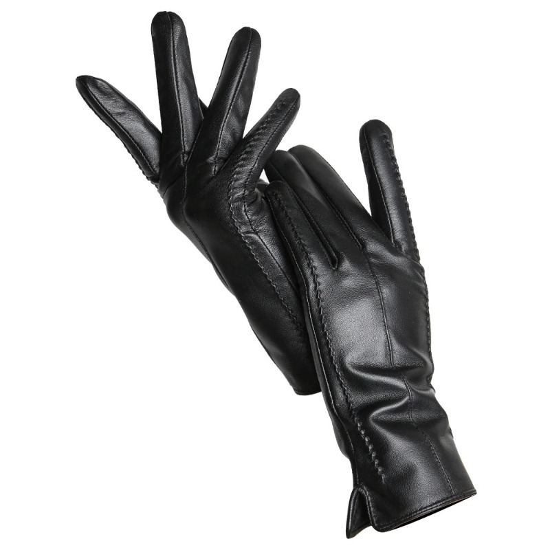 Leather Work Winter Gloves - 여성용 양가죽 장갑 겨울 따뜻한 플러스