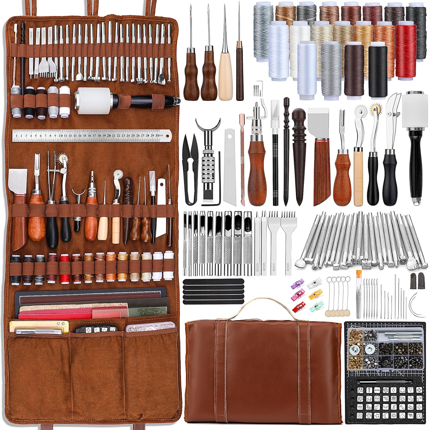 Leatherwork Tool Kit - 가죽 공예 도구 세트, 가죽 가공