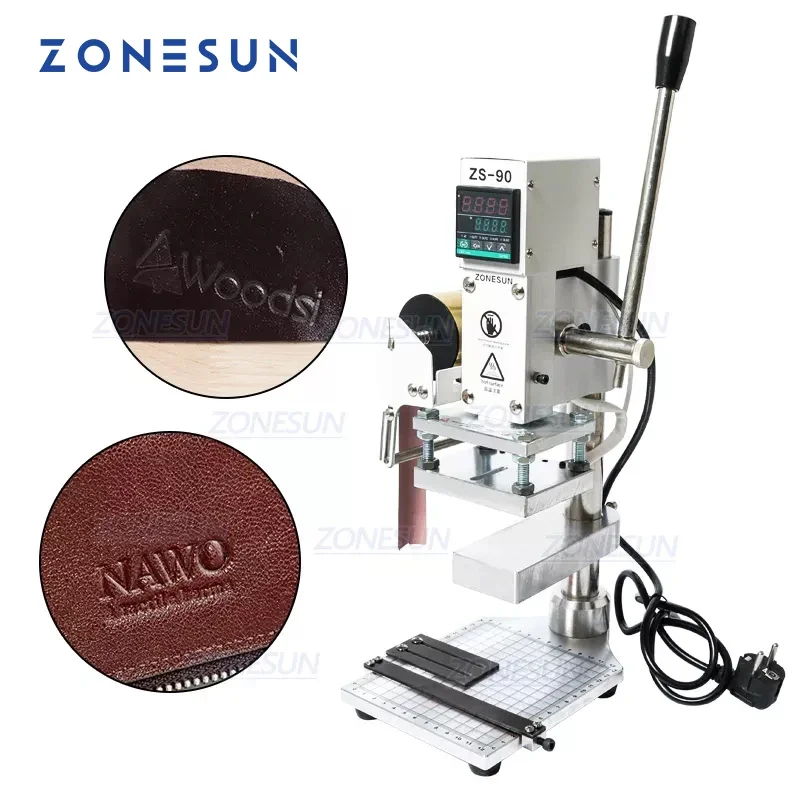 Leatherwork Machine - ZONESUN 이중 작업판 수동 가죽 핫