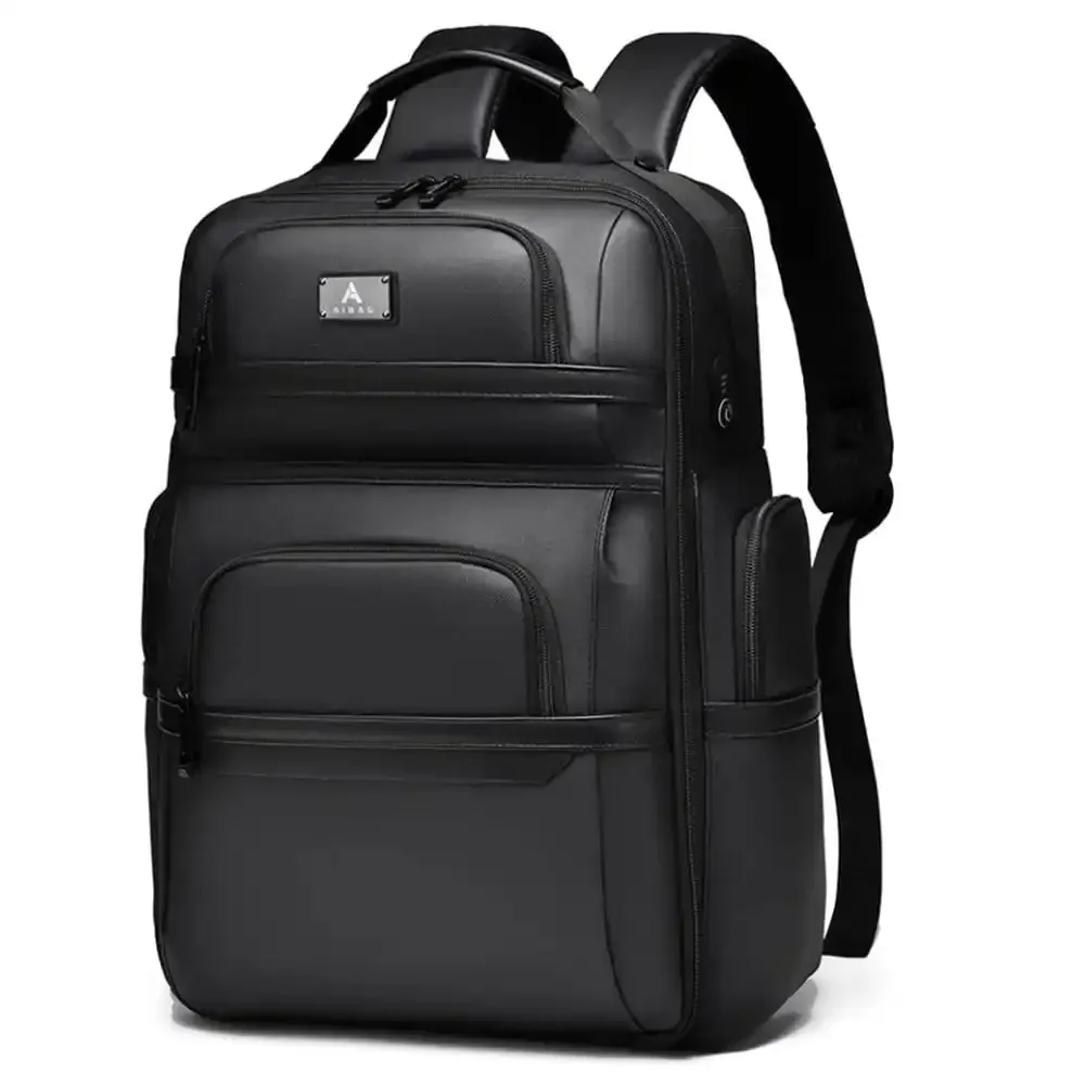 Leather Work Bag Laptop - 남성용 가죽 노트북 백팩 16인치 노트북