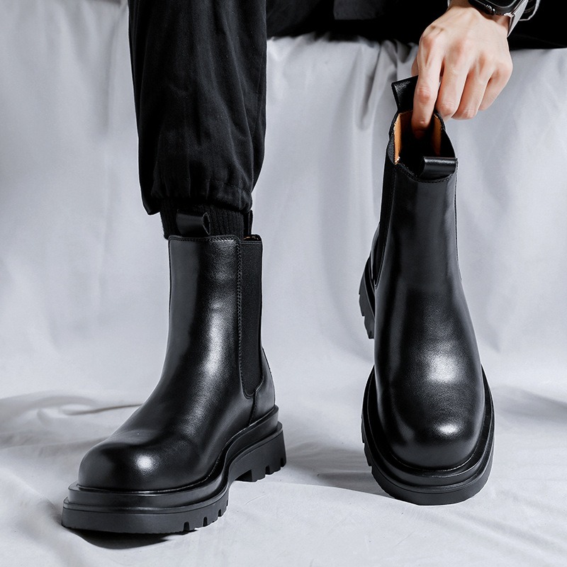 영국 2025 남성 가죽 부츠 사계절 빈티지 남성 편안 - Leather Work Fabric 리뷰 및 가격