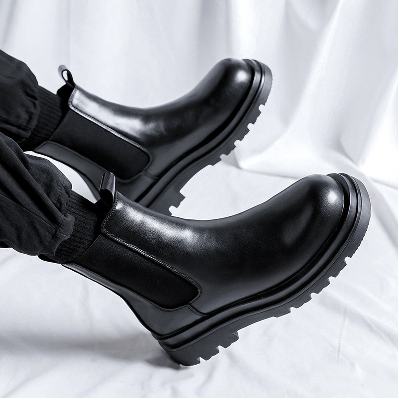 영국 2025 남성 가죽 부츠 사계절 빈티지 남성 편안 - Leather Work Fabric 리뷰 및 가격