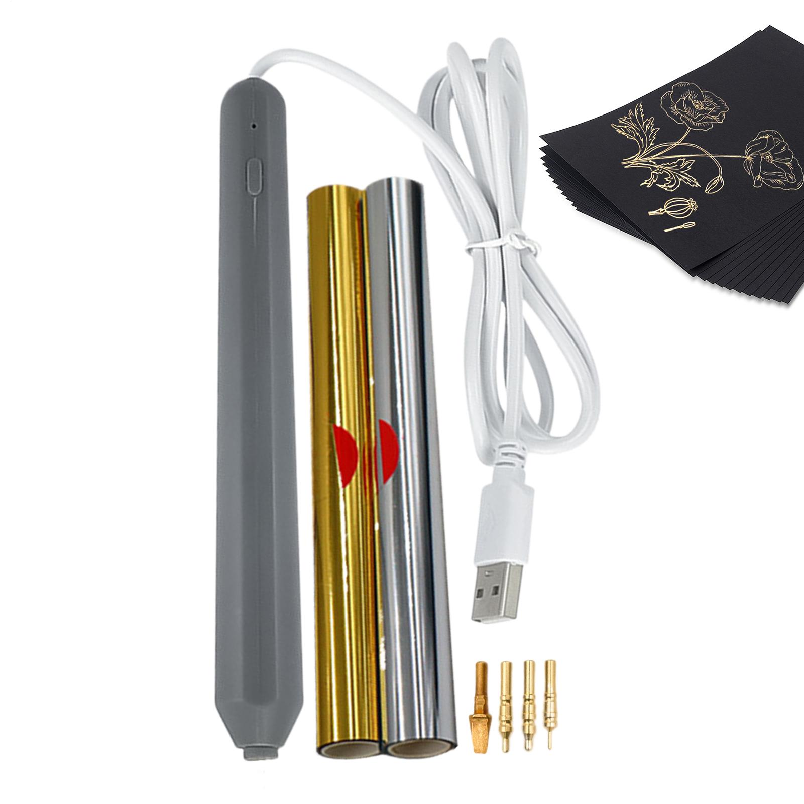 핫 포일 펜 스탬핑 도구(4개의 금속 팁 포함) 금박  - Leatherwork Tool Kit 리뷰 및 가격