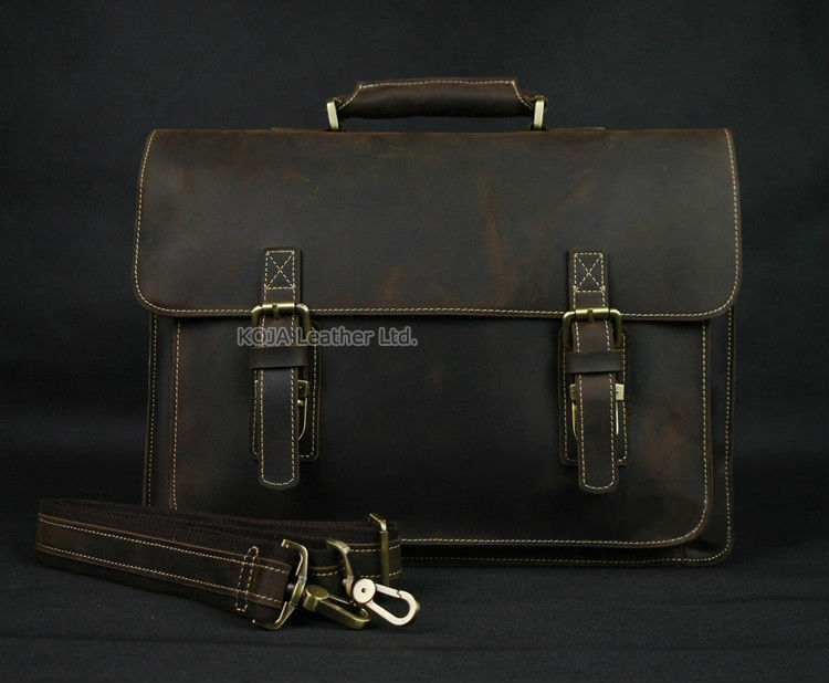 남성용 빈티지 크레이지 호스 정품 가죽 서류 가방, 1 - Leather Work Bag Laptop 리뷰 및 가격