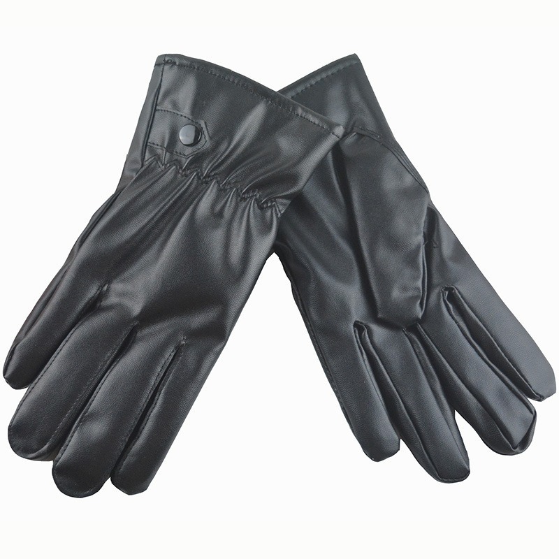 겨울 패션 블랙 PU 가죽 장갑 남성 얇은 스타일 운전 - Leather Work Winter Gloves 리뷰 및 가격