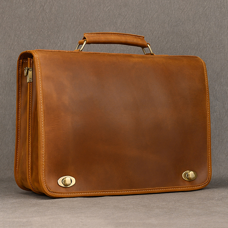 맞춤형 정품 가죽 노트북 가방, 비즈니스 여행 서류 가 - Leather Work Bag Laptop 리뷰 및 가격