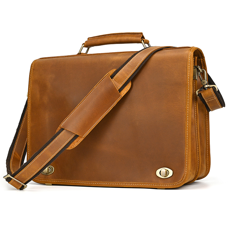 맞춤형 정품 가죽 노트북 가방, 비즈니스 여행 서류 가 - Leather Work Bag Laptop 리뷰 및 가격