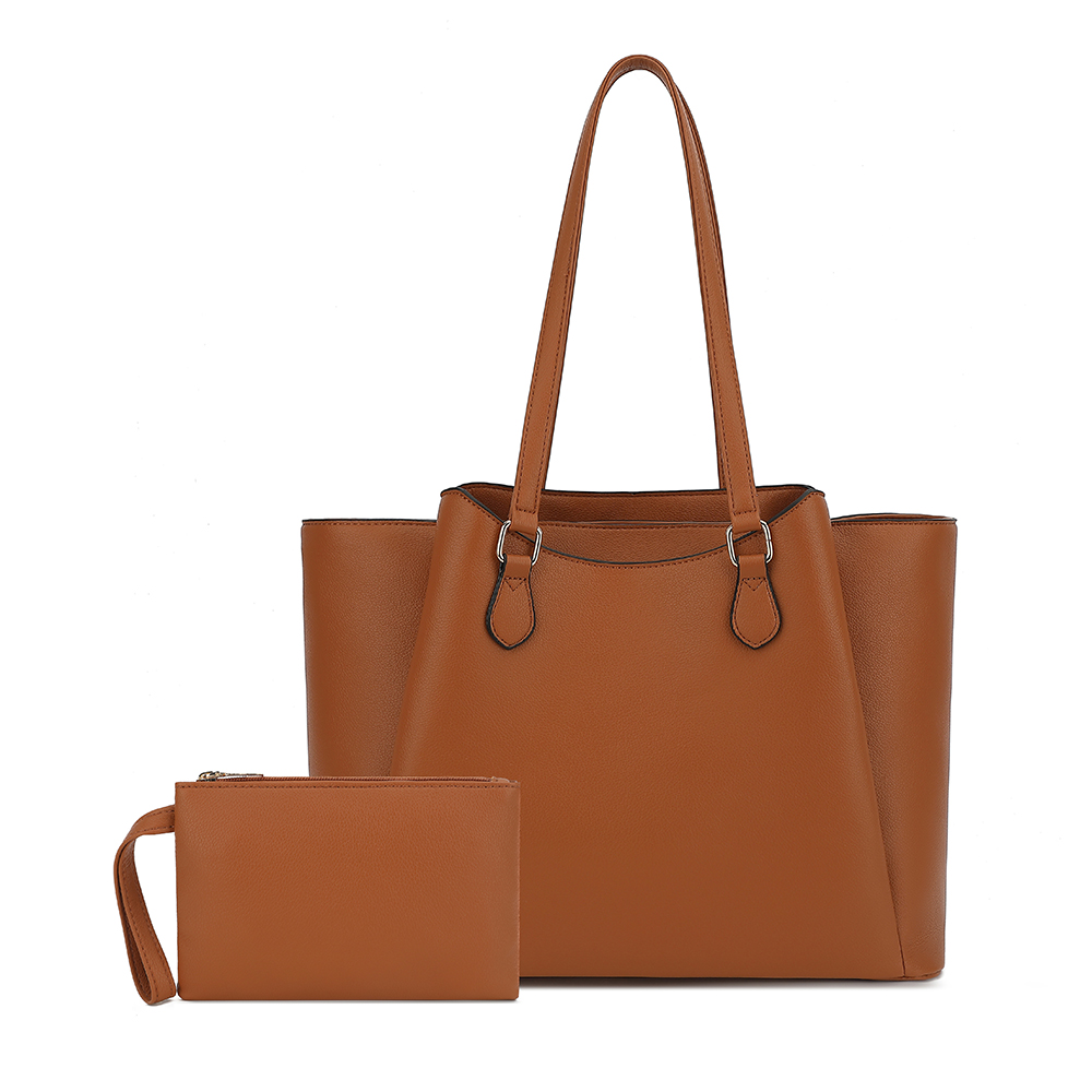 여성용 토트백, 파우치가 있는 대형 PU 가죽 숄더 핸 - Leather Work Bag Laptop 리뷰 및 가격