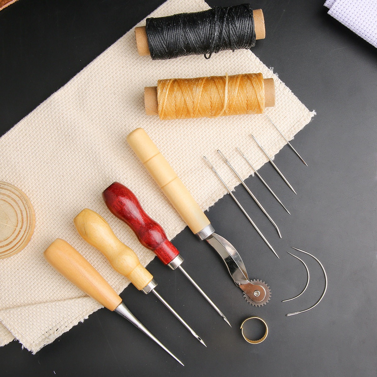 13종 가죽 바느질 세트 핸드백 신발 수제 바느질 수리 - Leatherwork Tool Kit 리뷰 및 가격