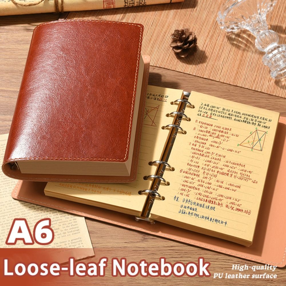 새로운 A5/A6 노트북 루즈리프 PU 가죽 여행 저널 - Leatherwork Books 리뷰 및 가격