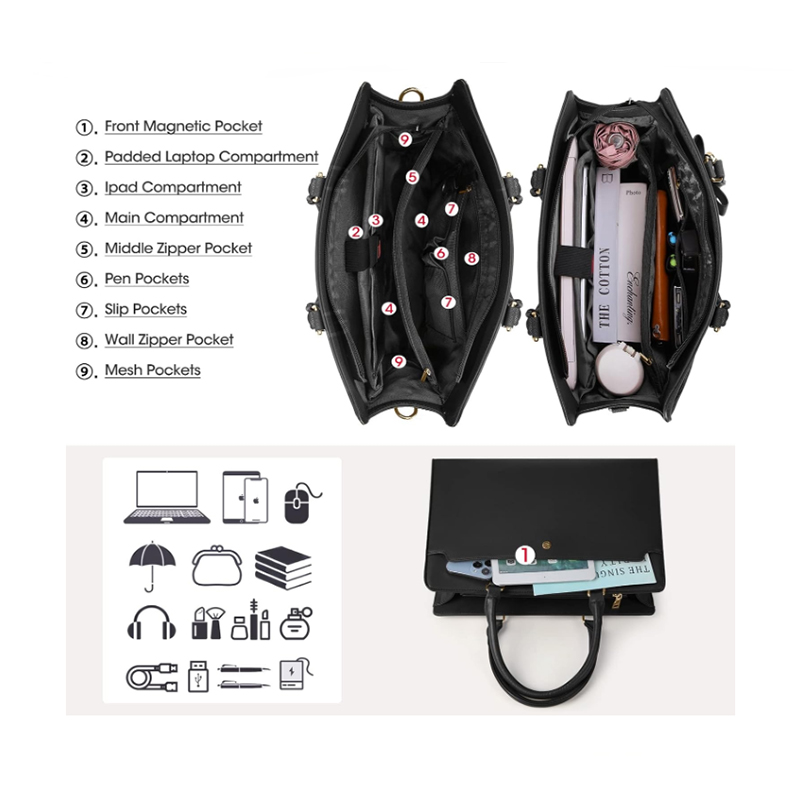 여성용 대용량 노트북 가방, 15.6 인치 노트북 토트 - Leather Work Bag Laptop 리뷰 및 가격