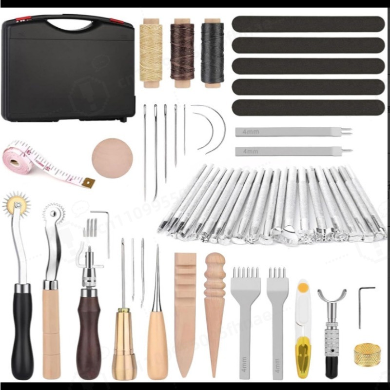 DIY 가죽 공예 손바느질 도구 세트 기본 가죽 작업  - Leatherwork Tool Kit 리뷰 및 가격