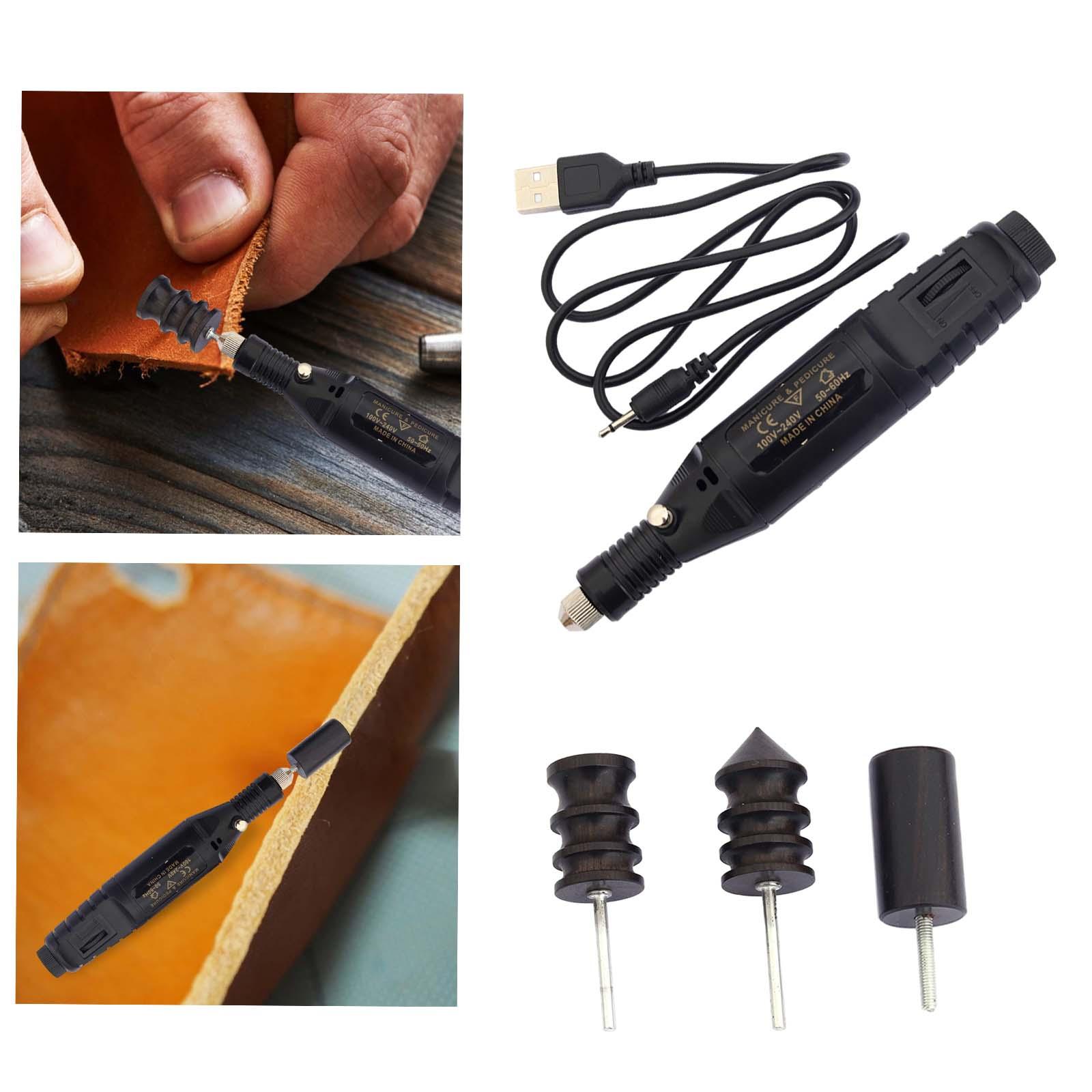 가죽 가장자리 연마 도구 전동 버니싱 머신 USB 전원 - Leatherwork Machine 리뷰 및 가격