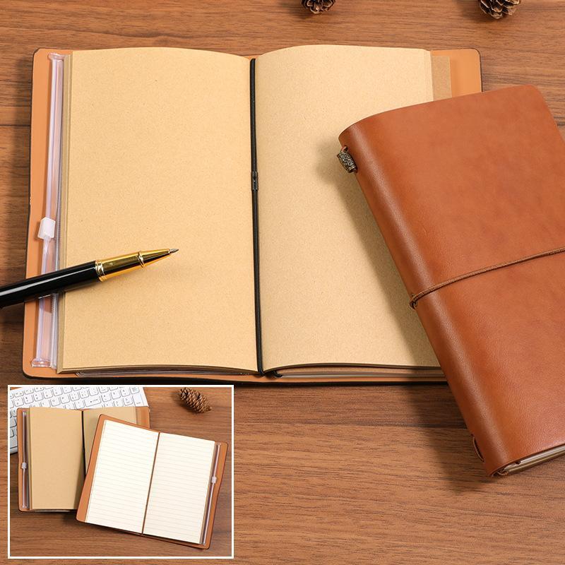 빈티지 PU 가죽 리필 가능 노트북 소프트 커버 루즈리 - Leatherwork Books 리뷰 및 가격