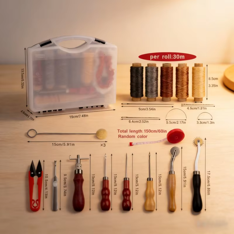 가죽 공예 도구 키트 가죽 손바느질 수리 키트 스티칭  - Leatherwork Tool Kit 리뷰 및 가격