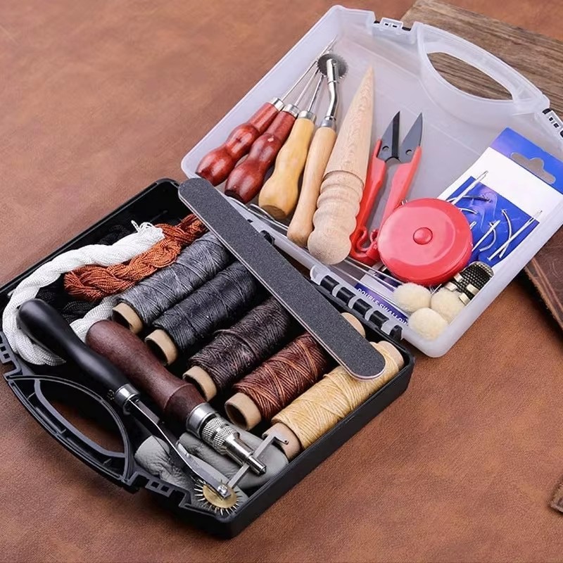 가죽 공예 도구 키트 가죽 손바느질 수리 키트 스티칭  - Leatherwork Tool Kit 리뷰 및 가격