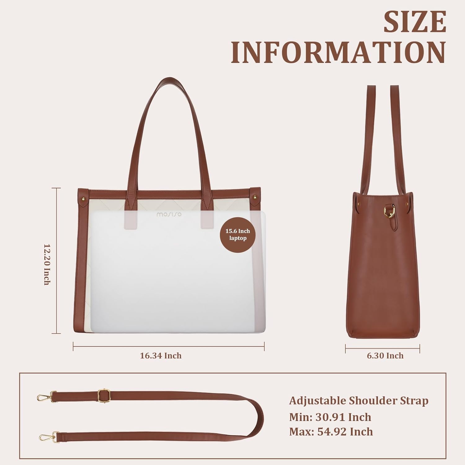 여성용 방수 노트북 가방 15.6인치 노트북 토트백 맥 - Leather Work Bag Laptop 리뷰 및 가격
