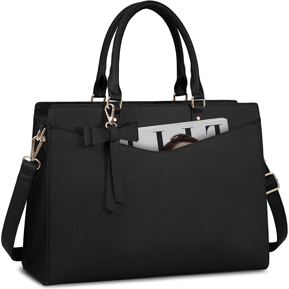 여성용 노트북 가방 15.6인치 PU 가죽 노트북 토트 - Leather Work Bag Laptop 리뷰 및 가격