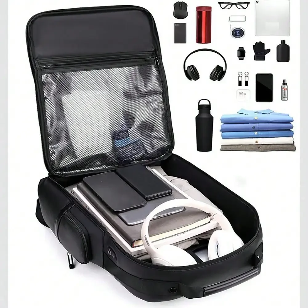 남성용 가죽 노트북 백팩 16인치 노트북 수납 가능,  - Leather Work Bag Laptop 리뷰 및 가격