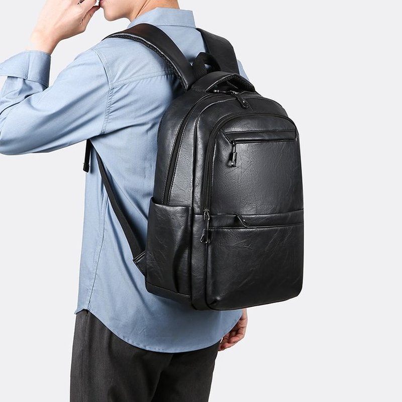 프리미엄 가죽 비즈니스 백팩 – 15.6인치 노트북 통 - Leather Work Bag Laptop 리뷰 및 가격