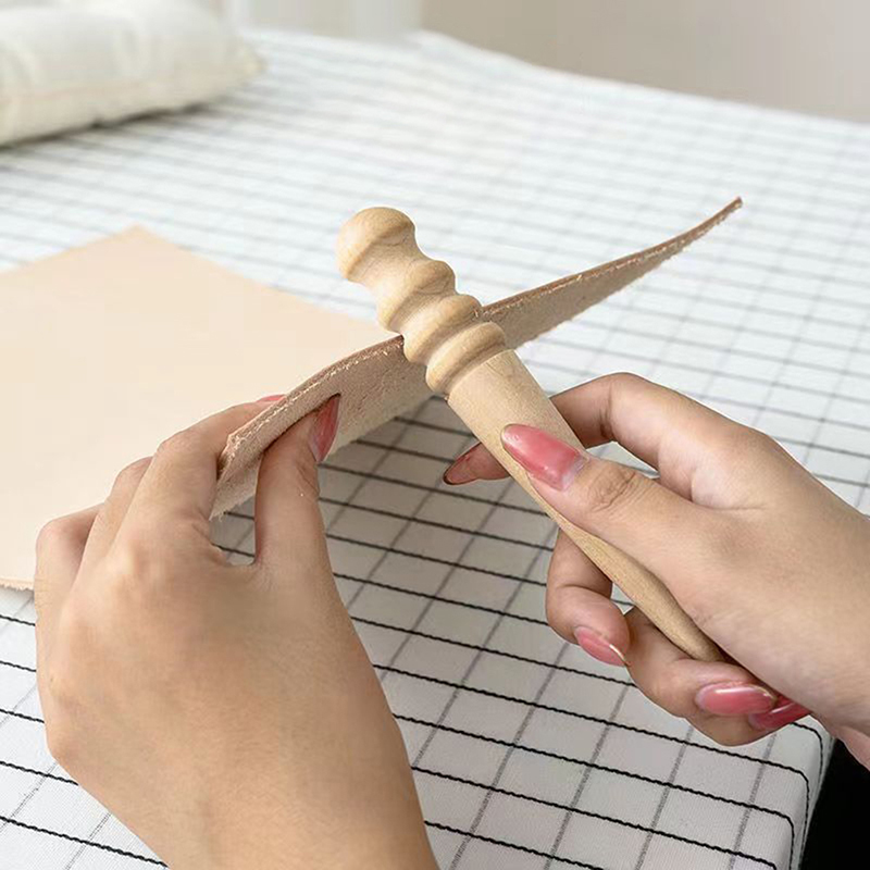 1PC 목재 가죽 솔리드 원목 라운드 버니싱 엣지 (광 - Leatherwork Tool Kit 리뷰 및 가격