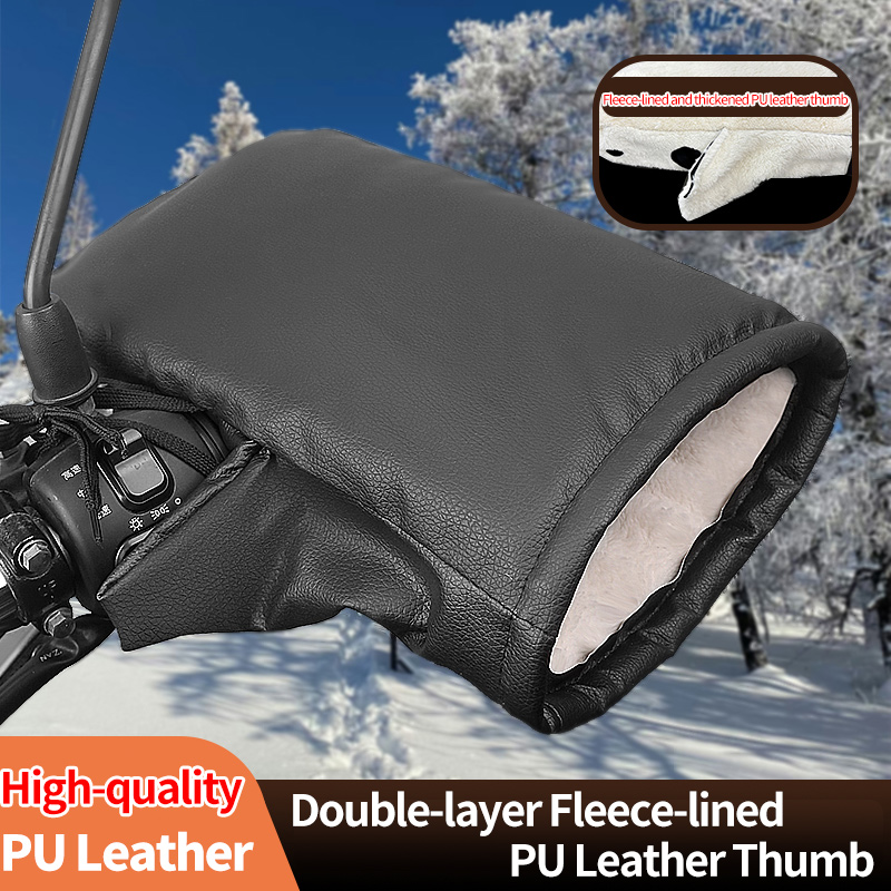2PCS 겨울 전기 자전거 장갑 - 따뜻한 두꺼운 핸들 - Leather Work Winter Gloves 리뷰 및 가격
