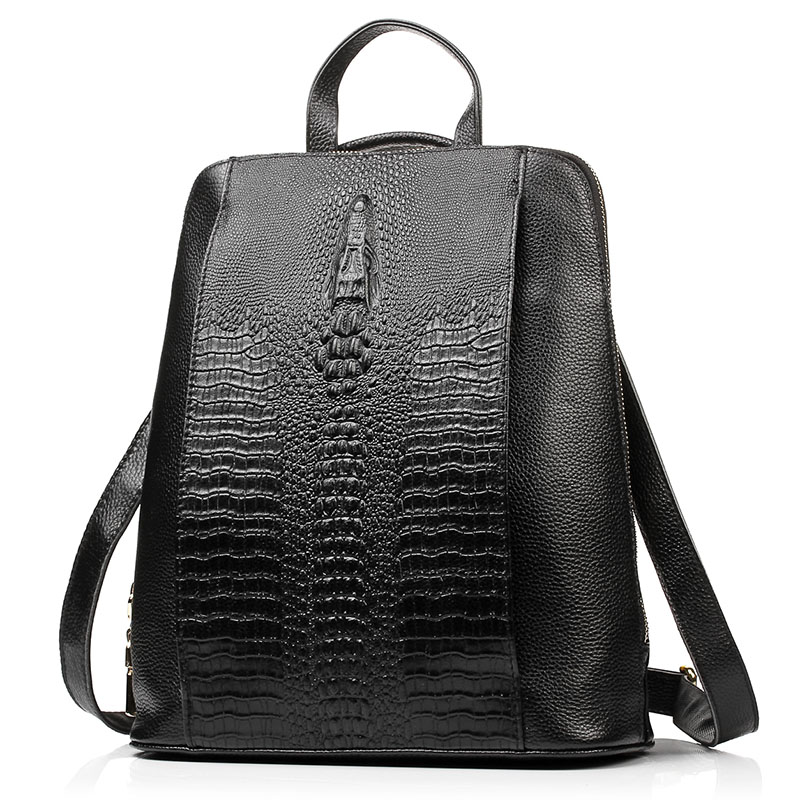 Zency 여성용 악어 가죽 백팩 100% 정품 천연  - Leather Work Bag Laptop 리뷰 및 가격