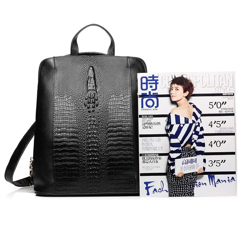 Zency 여성용 악어 가죽 백팩 100% 정품 천연  - Leather Work Bag Laptop 리뷰 및 가격