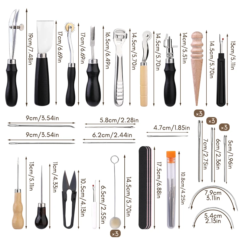 KRABALL 전문 가죽 공예 도구 키트 손 바느질 수 - Leatherwork Tool Kit 리뷰 및 가격