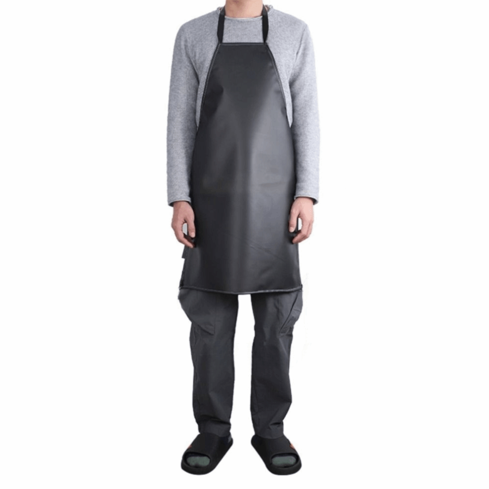 PVC 방수 방유 앞치마 허리 연장형 검정 가죽 공장  - Leather Work Factory 리뷰 및 가격